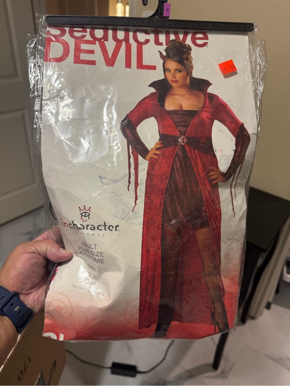 Incharacter Costumes Womens Seductive Devil Adult Costume Red (2X)